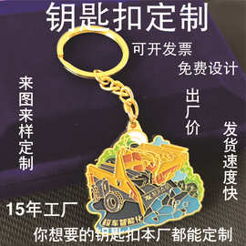 金属钥匙扣定制外贸挂件定做烤漆珐琅吊牌不锈钢徽章来图定制