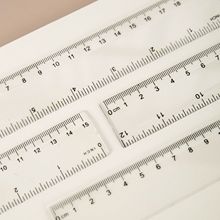 学生高颜值亚克力透明塑料20厘米刻度直尺小学生手帐绘图工具批发