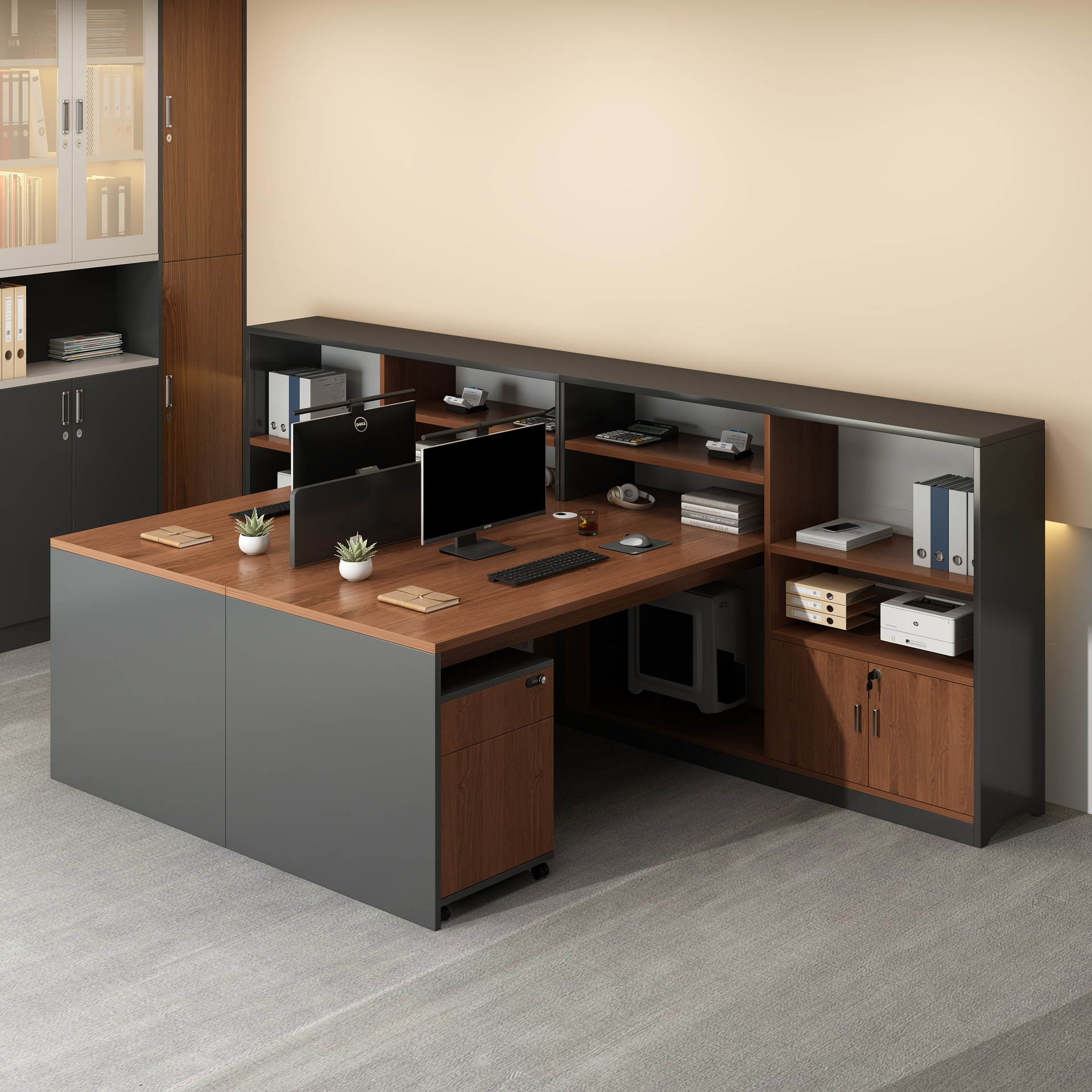 Mesa de personal de personal de escritorio simple pantalla moderna bloqueo mesa de trabajo combinación de mesa y silla mesa financiera tarjeta de asiento pantalla