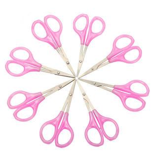Stainless Steel Scissors Student Children's Handmade Paper Cutter Scissors Art Trumpet Scissors