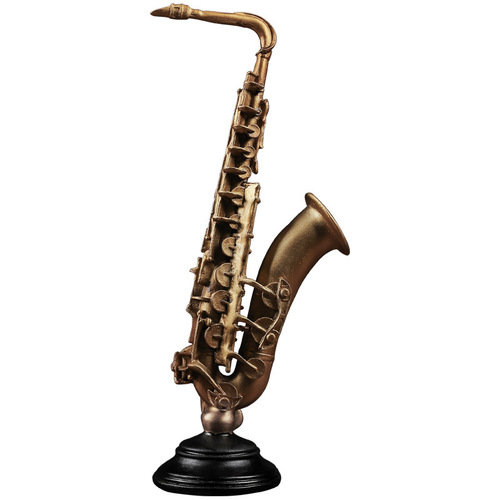 Creative retro European saxophone violin instrument model resin ornaments bar home bookcase wine cabinet decoration