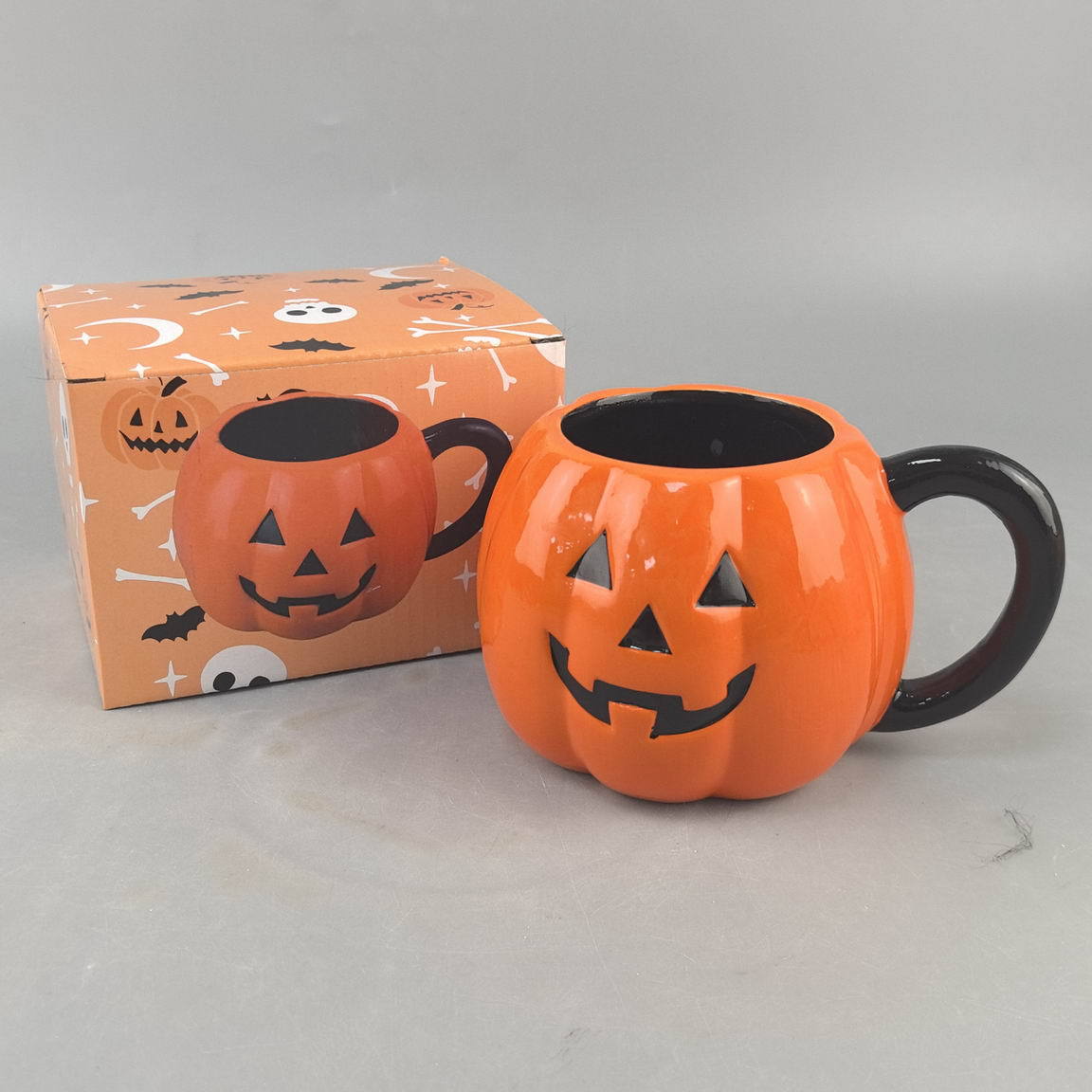 Tazas de Halloween cuidadosamente seleccionadas, tazas de café con forma de calabaza, tazas estilo caricatura, regalos empresariales.