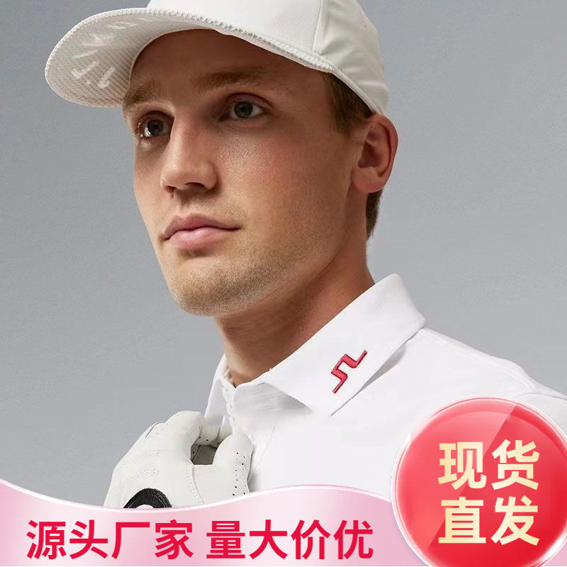 New Spring and Summer J.L Men's Golf Polo Shirt Sweat-Absorbent Casual Sports Men's Embroidered Short-Sleeved T-Shirt