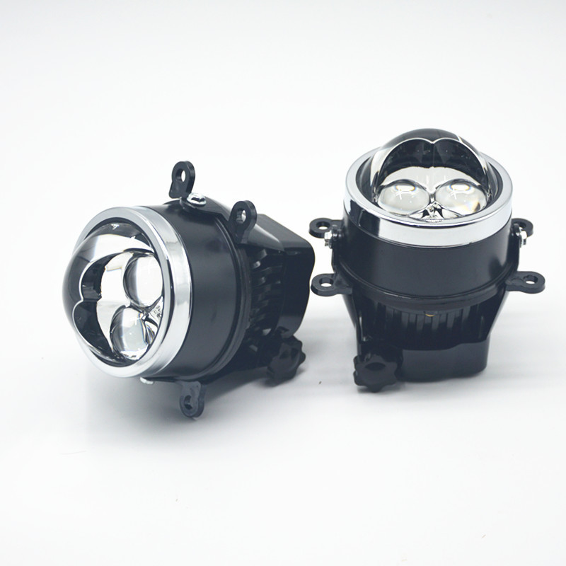Lente LED de doble luz de 3 pulgadas lámpara de niebla media doble luz directa de alto alcance y cerca integrada
