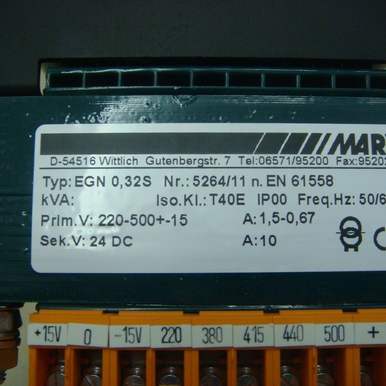 MARX  变压器 EGN0.32 S