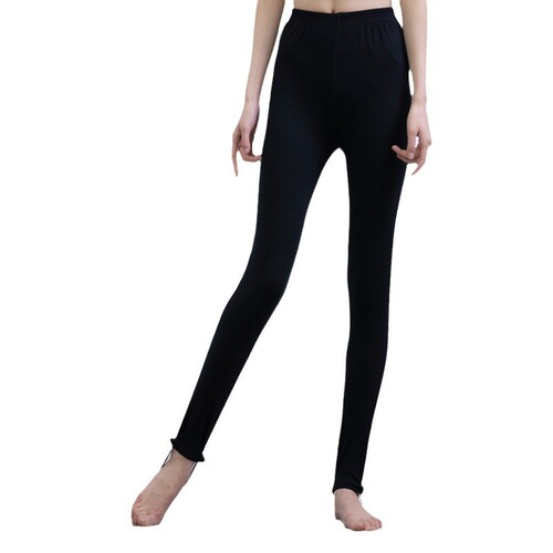 Black base legging dance practice examination body dance suit for girls, cotton long pants, fitness pants