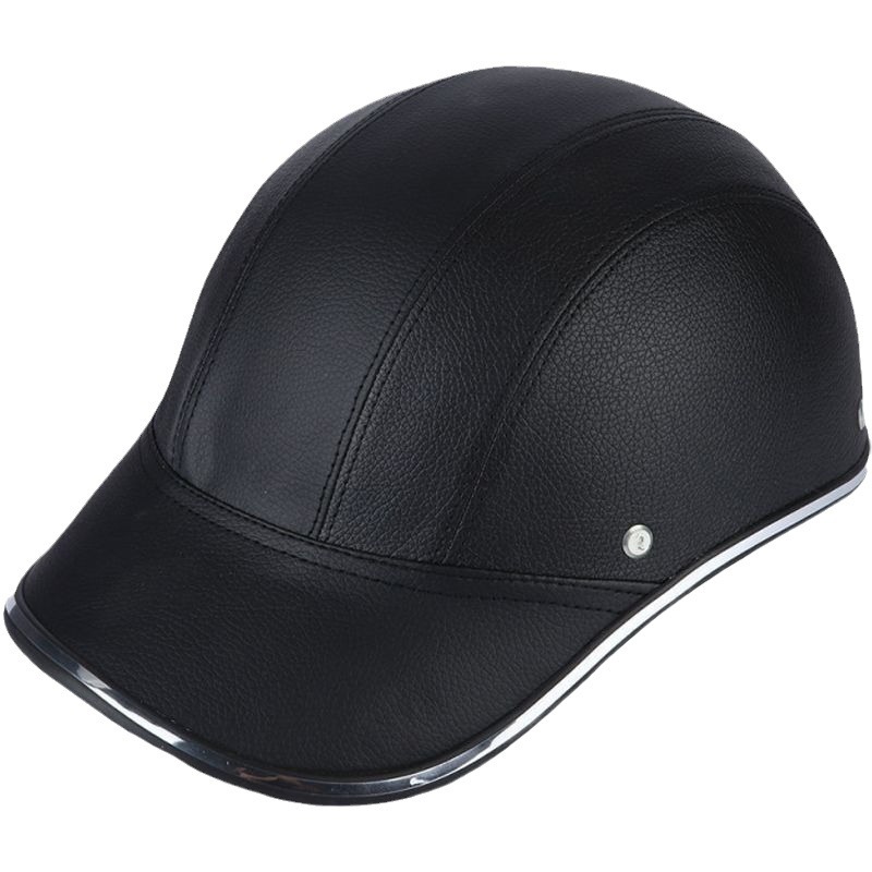 Verano coche eléctrico medio casco hombre y mujer cuatro estaciones montar sombrero de béisbol casco gorro de boca de pato ventilado fabricante de casco retro