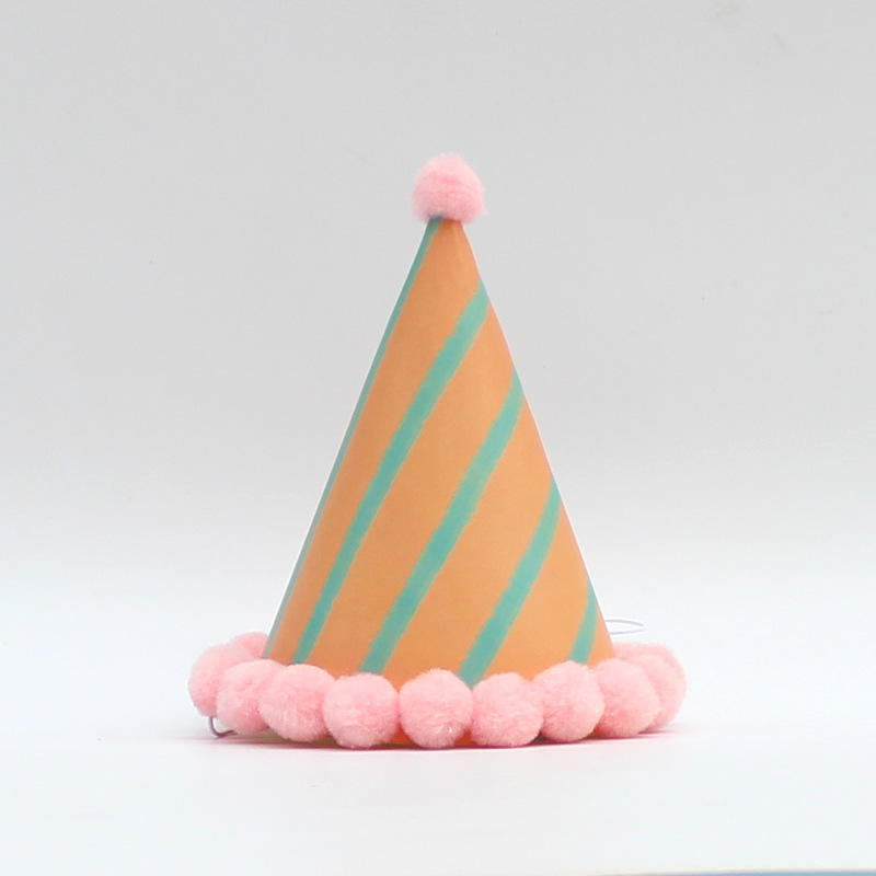 Pequeño sombrero de pelo fresco sombrero de fiesta sombrero de cumpleaños sombrero de actividad infantil sombrero de fiesta sombrero de punta