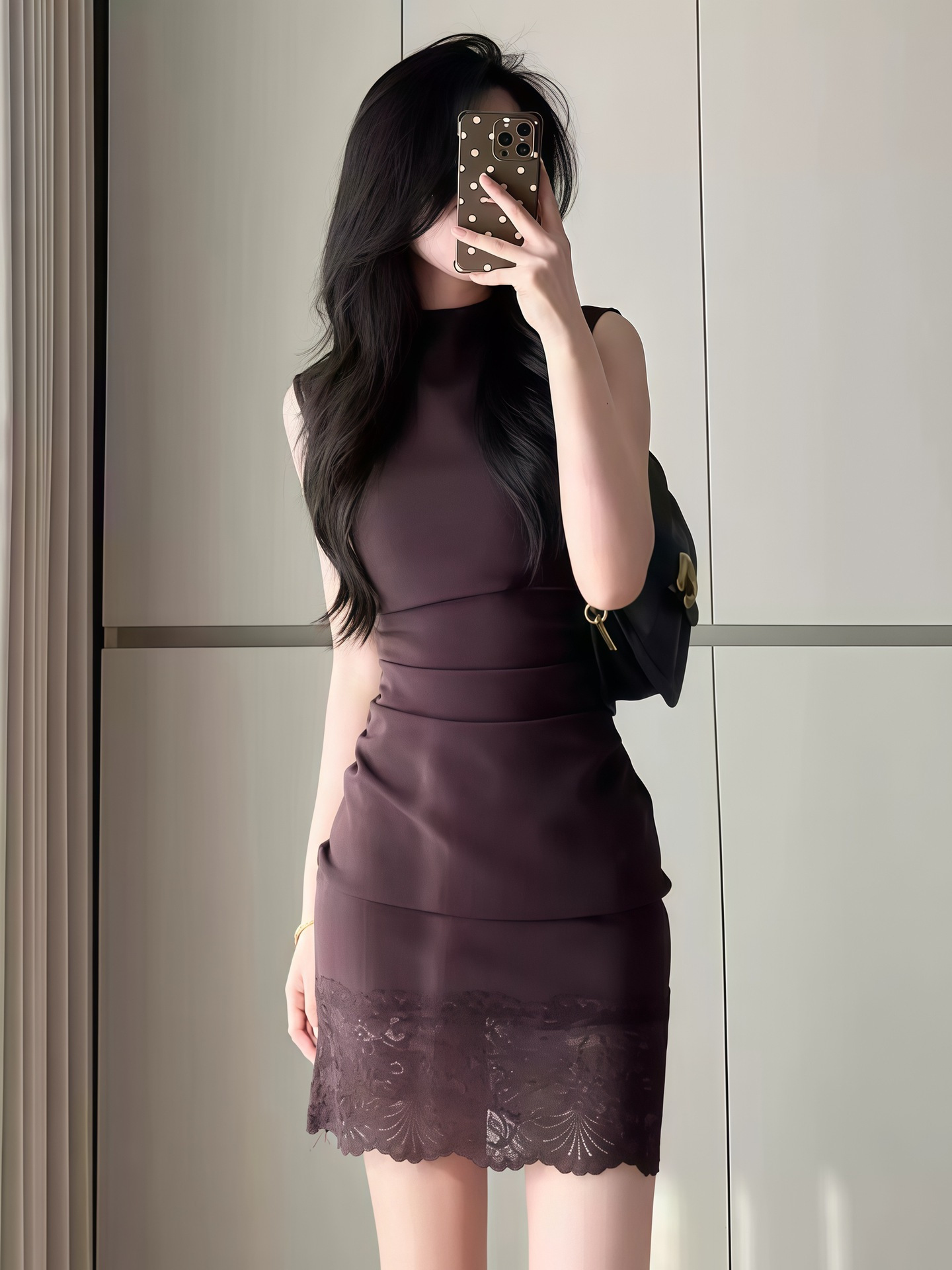 Summer fitted elastic lace sexy dress