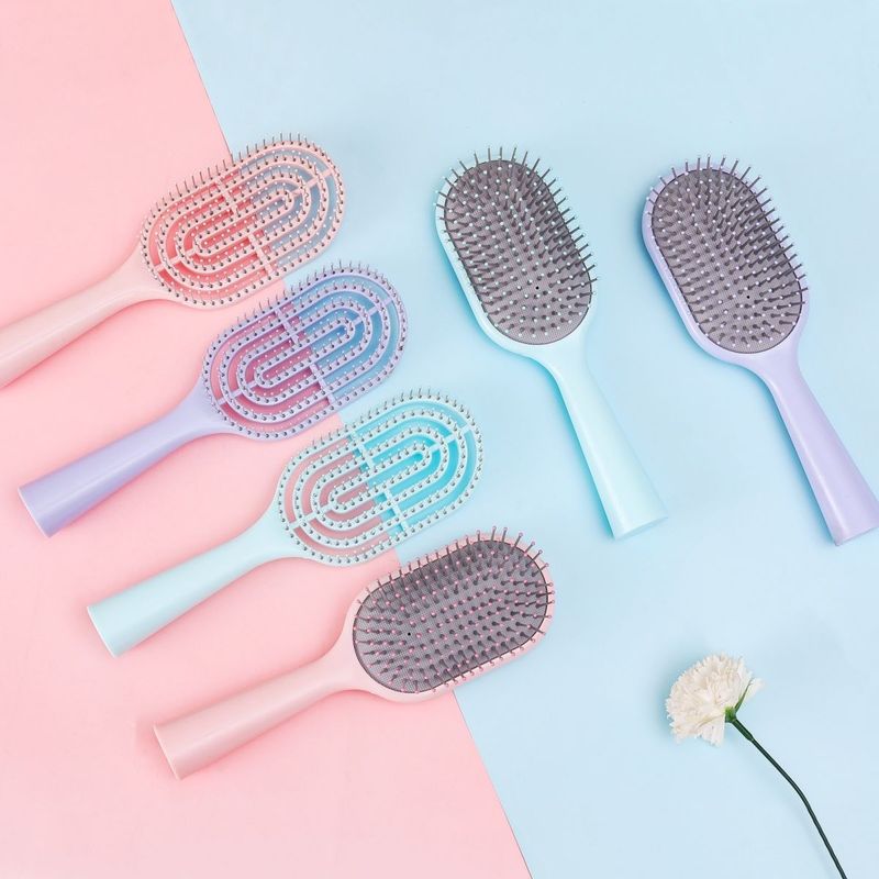 Fluffy High Cranial Top Rai Bone Comb Girl Blowing Hair Curly Hair Styling Artifact Meridian Massage Air Cushion Comb Home Comb Fluffy High Cranial Top Rai Bone Comb Girl Blowing Hair Curly Hair Styling Artifact Meridian Massage Air Cushion Comb Home Comb