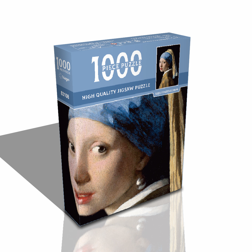 1000ピースの紙製名画、油絵、アート装飾画、知育玩具、ストレス解消、手作り組み立て玩具、平面パズル