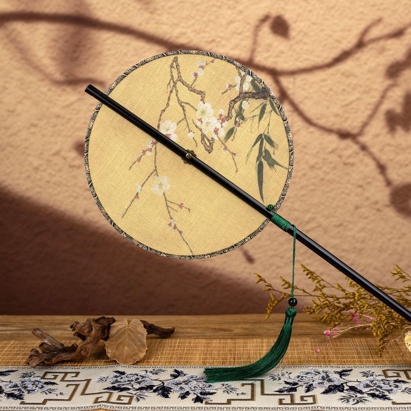 Ventilador de cintura plegable de estilo antiguo, bambú, flecha, traje de Han, cheongsam, falda de caballo, espectáculo fotográfico, regalo de estilo nacional, portátil