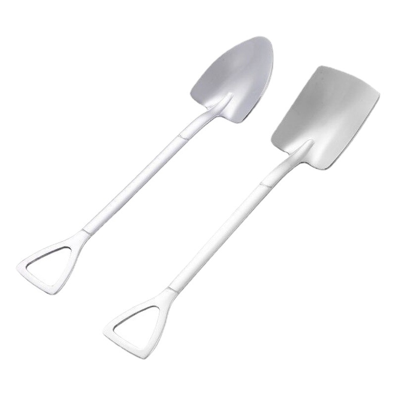 Pala cuchara creativa Linda pequeña cuchara de acero inoxidable hogar comiendo sandía pala cuchara postre 410 Internet celebridad cuchara