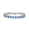 Platinum + white blue stone 18cm