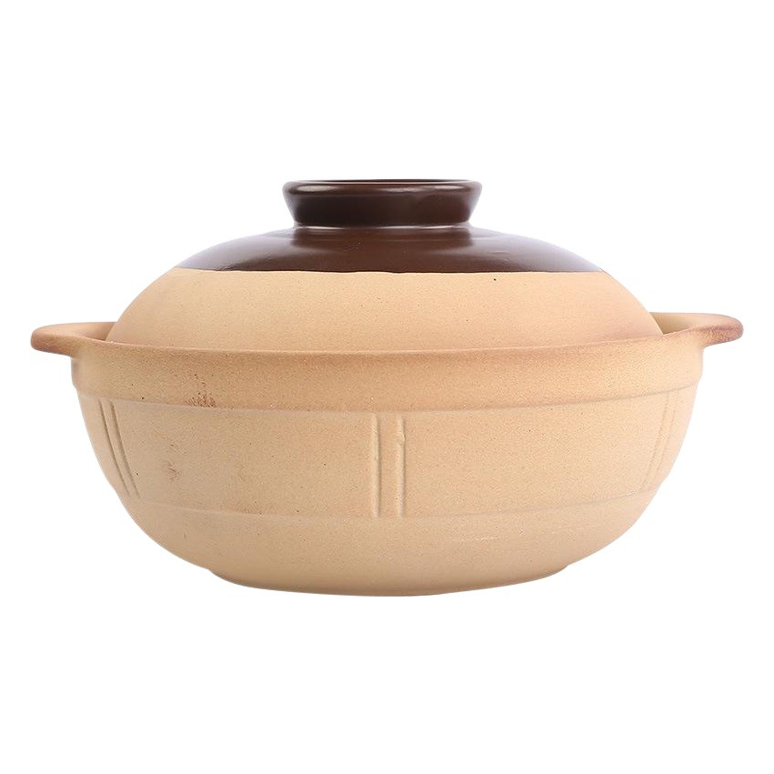 Pottery Unglazed Commercial Casserole Soup Pot Ceramic Dry 900 Degree Open Fire High Temperature Resistant Household Pot Rice Small Stew Pot