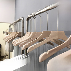 Wooden anti-slip original wood hanger clothing store wholesale children's and women's and men's hangers