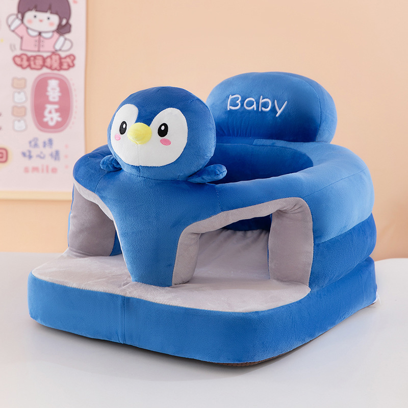 Asiento de bebé anti-caída juguetes de peluche anti-rollback dibujos animados bebé aprendiendo a sentarse en un pequeño sofá al por mayor artefactos mágicos para niños