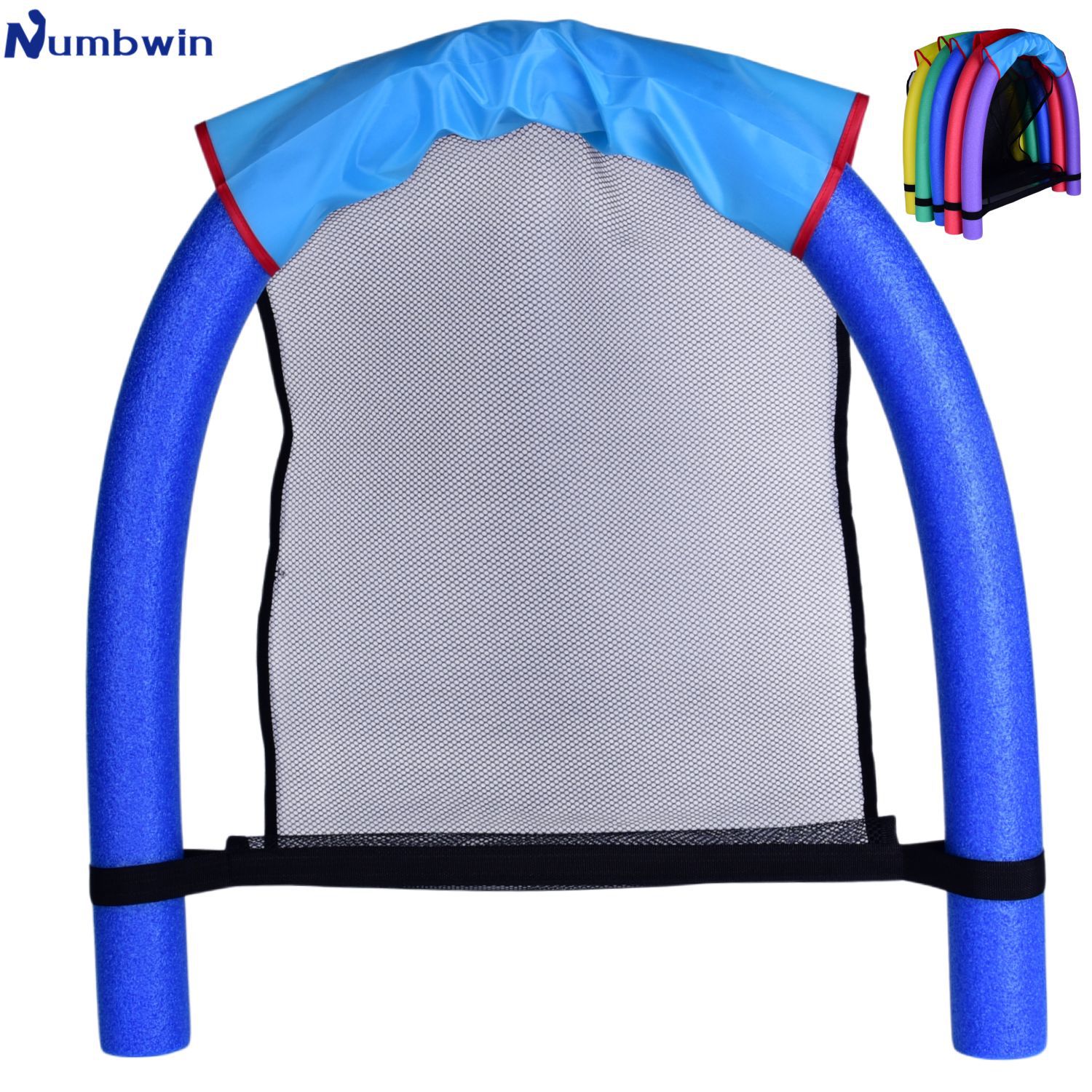 Numbwin swimming chair, pool noodle, water floating stick, pool hanging chair, noodle U-shaped floating net chair, swimming accessories