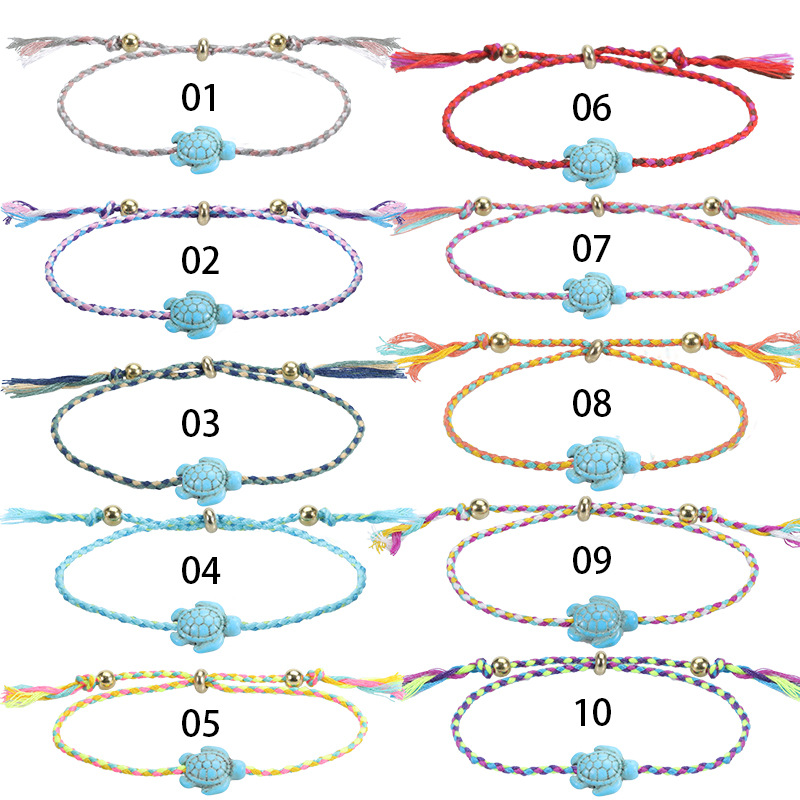 Bohemian Turtle Cloth Unisex Bracelets display picture 1