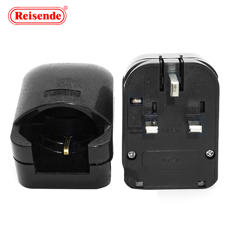 德法标转英标插头 英标转欧标插头 SCP3英规转德国法国韩国插头