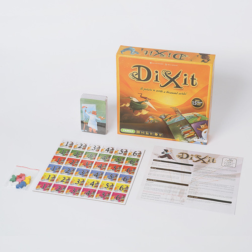 English version of 8 Dixit-origin, just a few words, all in English party strategy team building board game game cards