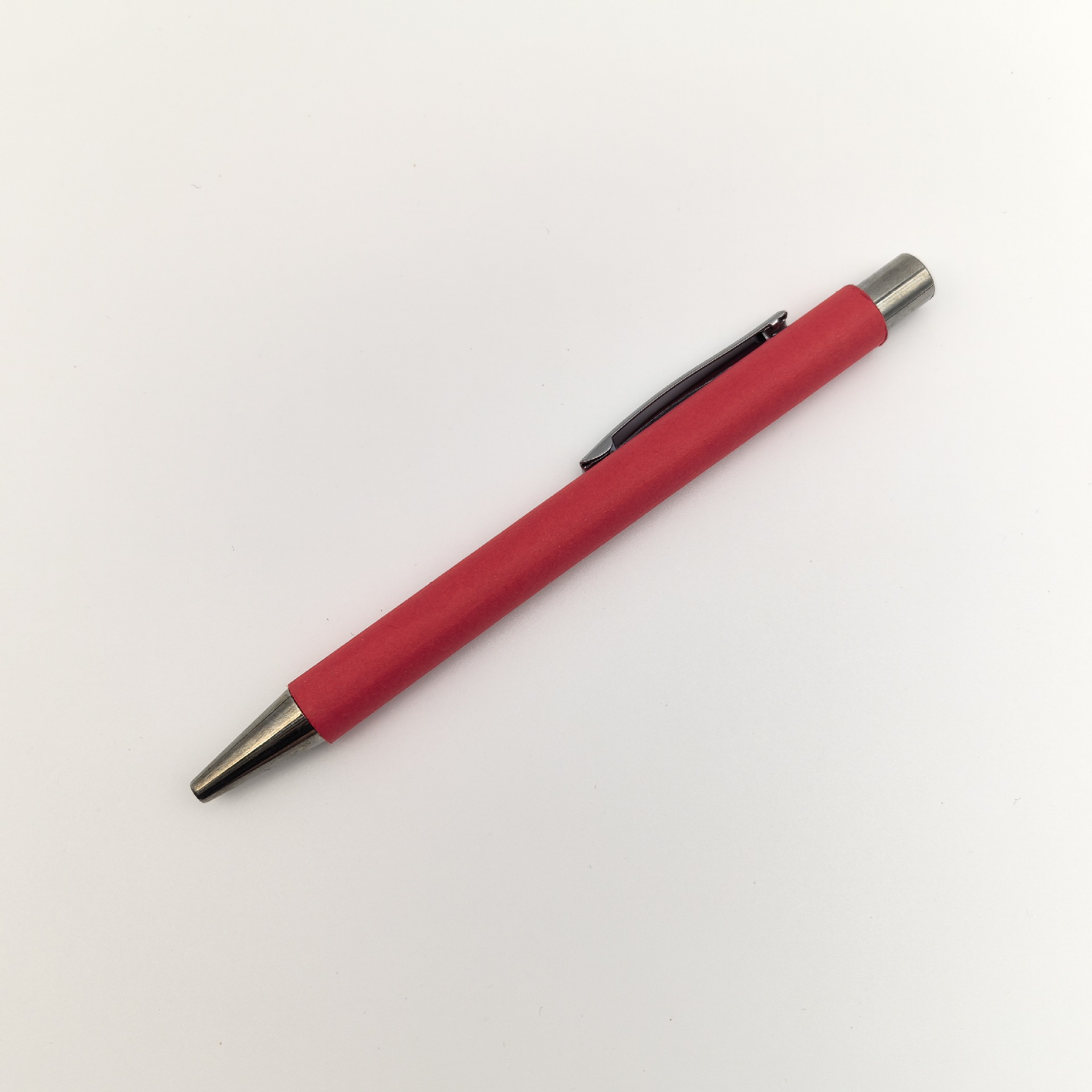 Pluma de bola de tubo de papel creativo pulsación de color ecológico imitación de plástico de plástico de plástico publicitario promoción de color personalizado