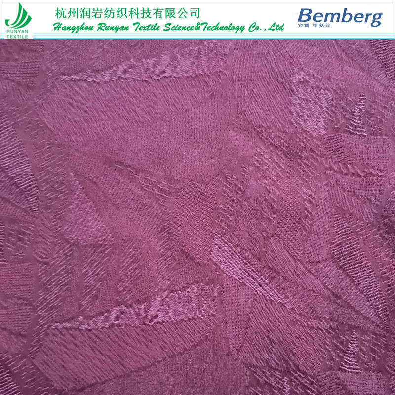 160gsm铜氨天丝大提花面料75D*30铜氨莱赛尔提花面料 铜氨丝提花