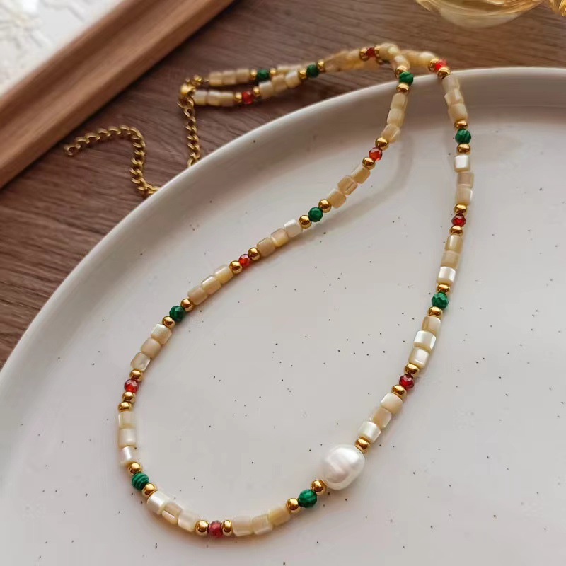 organic beaded bracelet