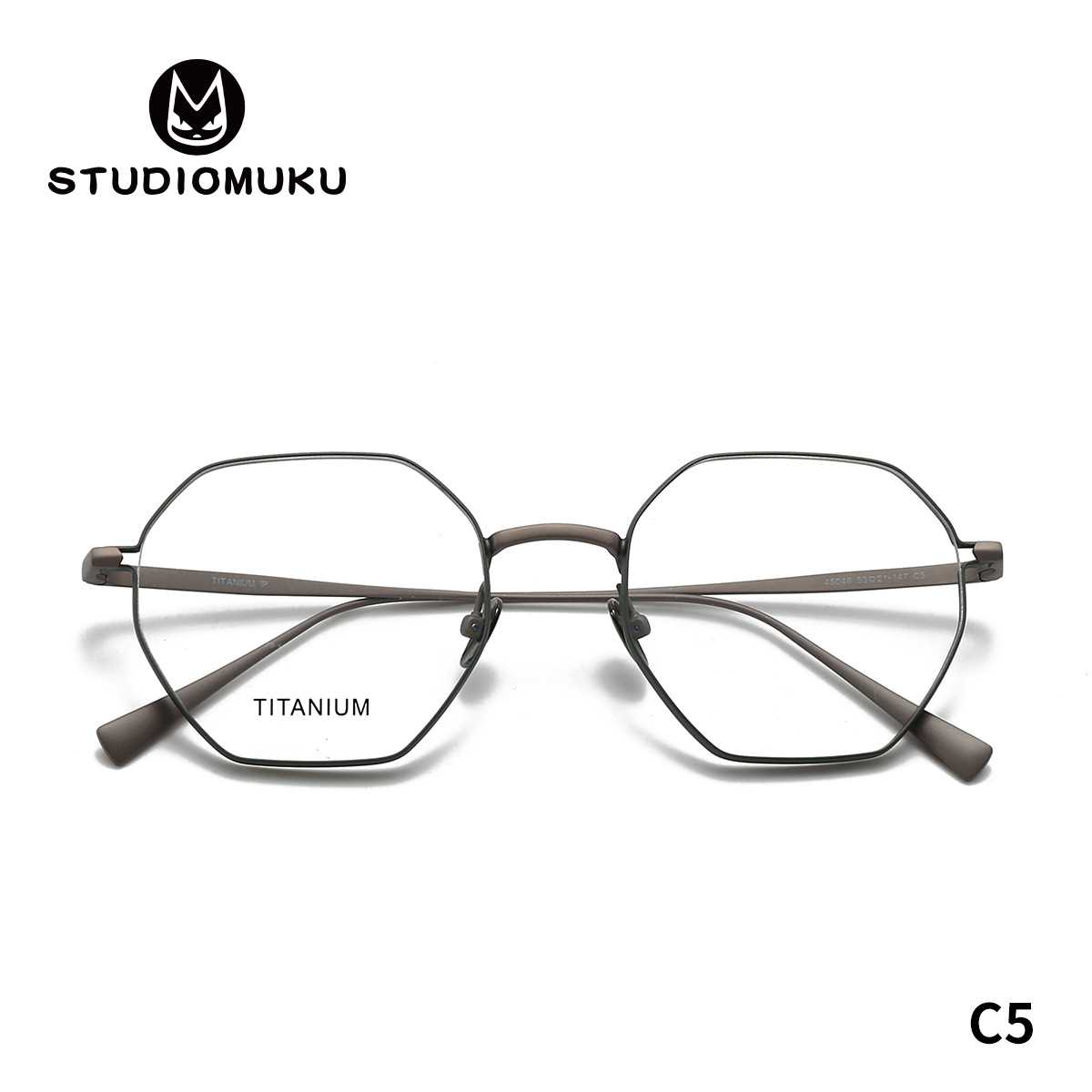 Gafas de madera STUDIOMUKU, cuanto más normales, más enloqueció el interior, monturas de gafas poligonales, monturas de gafas