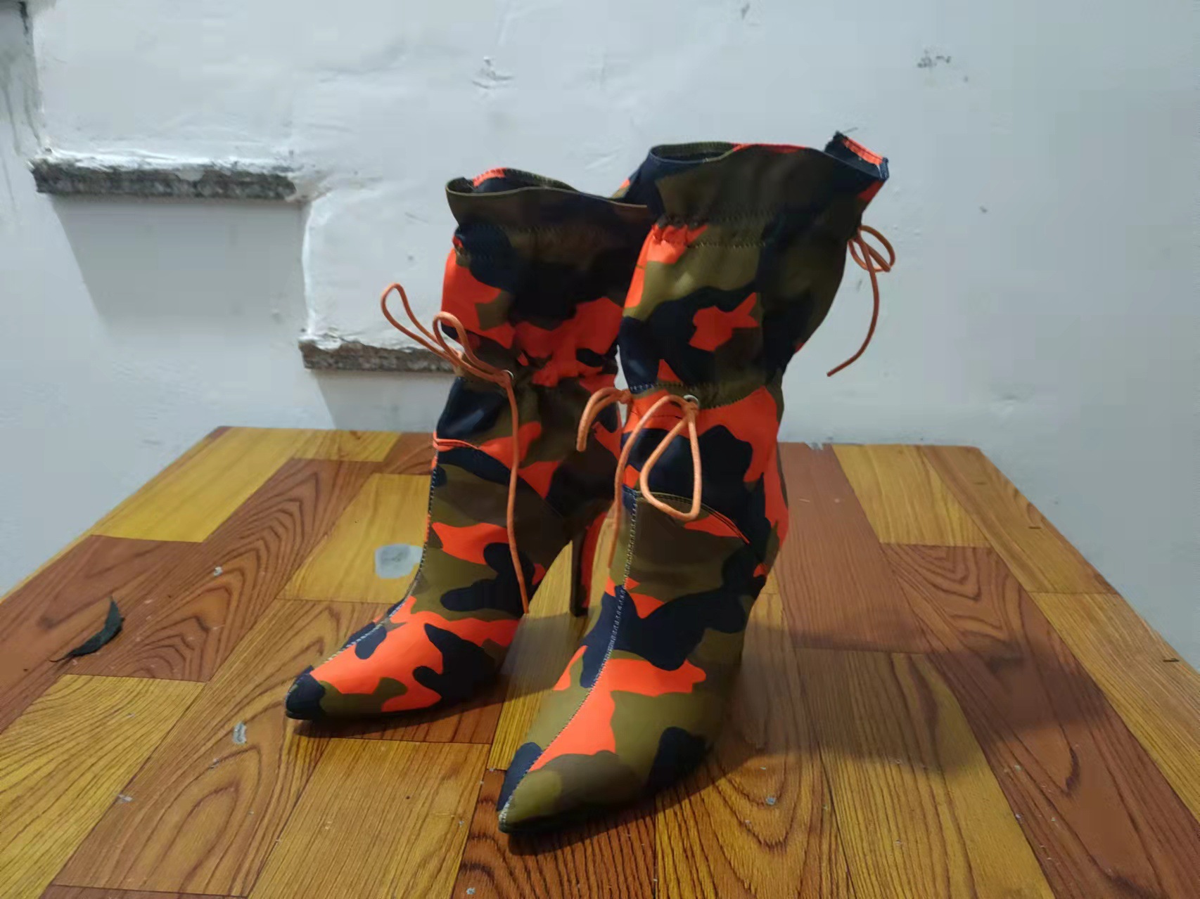 Women's Streetwear Camouflage Point Toe Classic Boots display picture 3
