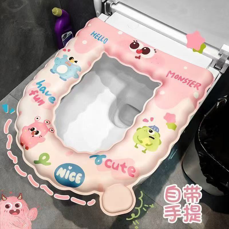 冬季马桶卡通防水夏季四季通用免洗家用加厚坐垫型大口径|undefined