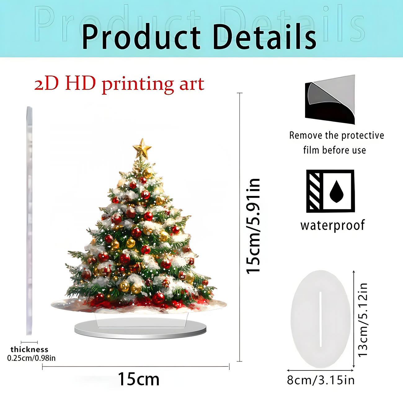 2026 nuevos productos transfronterizos Navidad Hot Sale Festival creativo temporada atmósfera decoración artesanía acrílica 2D