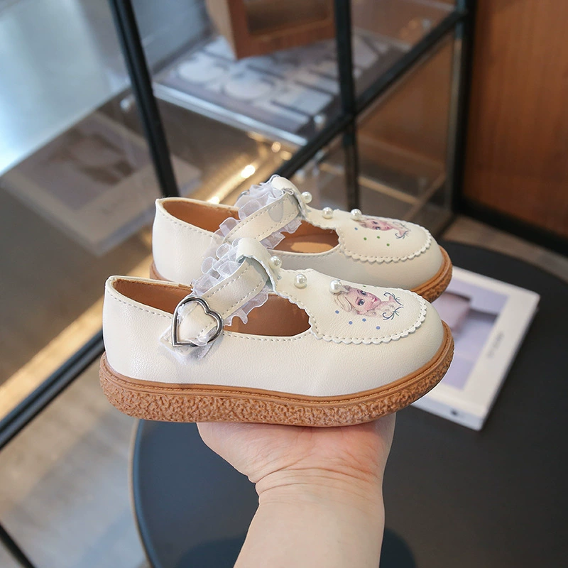 Обувь для принцесс, детские туфли для кожаной обуви для раннего возраста, мягкая подошва