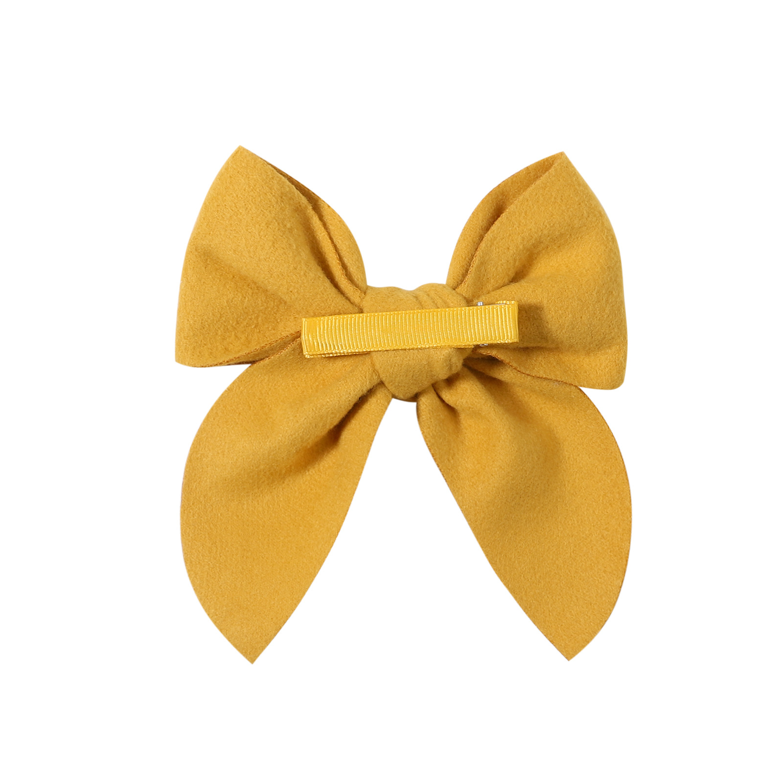 Solid Color Pattern Fashion Solid Color Cloth Bowknot Hair Clip