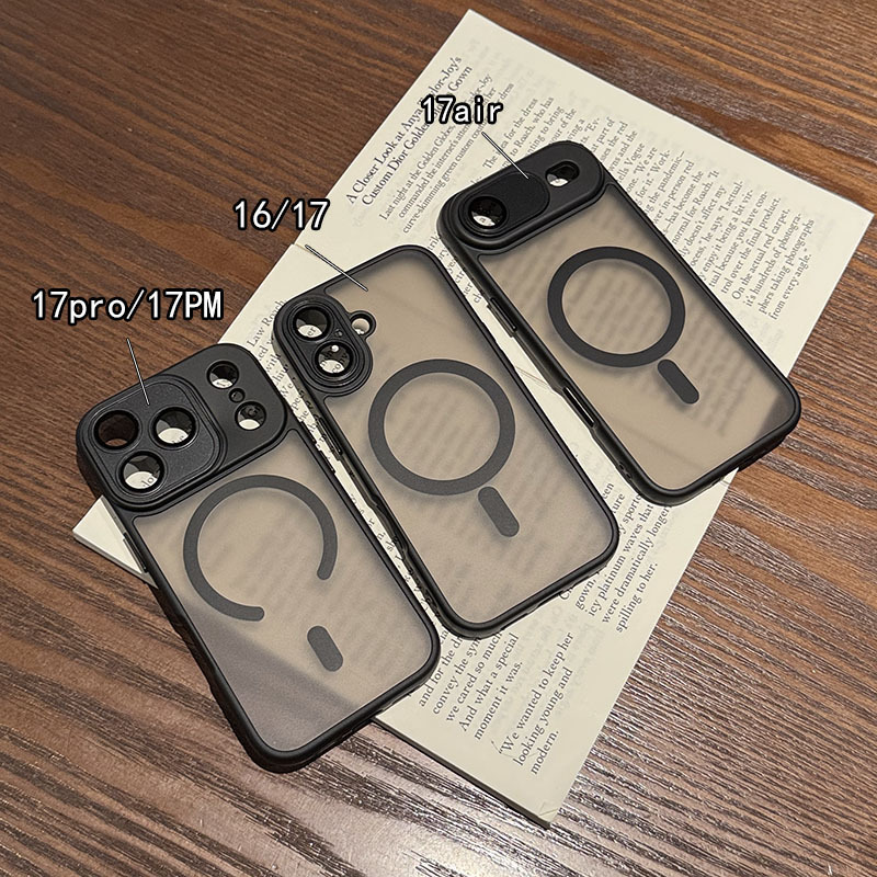 自带镜头膜适用苹果17Promax手机壳磁吸新款iphone16Pro镜头保护壳磨砂男士15PM手机套软胶防摔ip14全包外壳|undefined