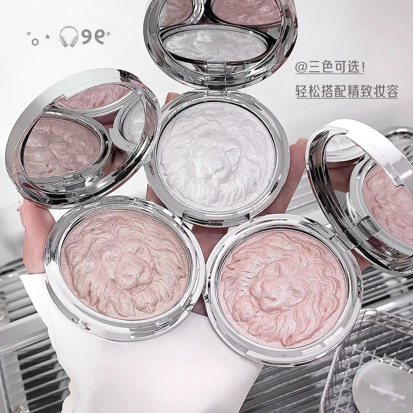 Kakashow Lion Series Highlighting Powder Картофельное пюре Сверкающая прозрачная и нежная атмосфера Перламутровая тонкая палитра для подчеркивания