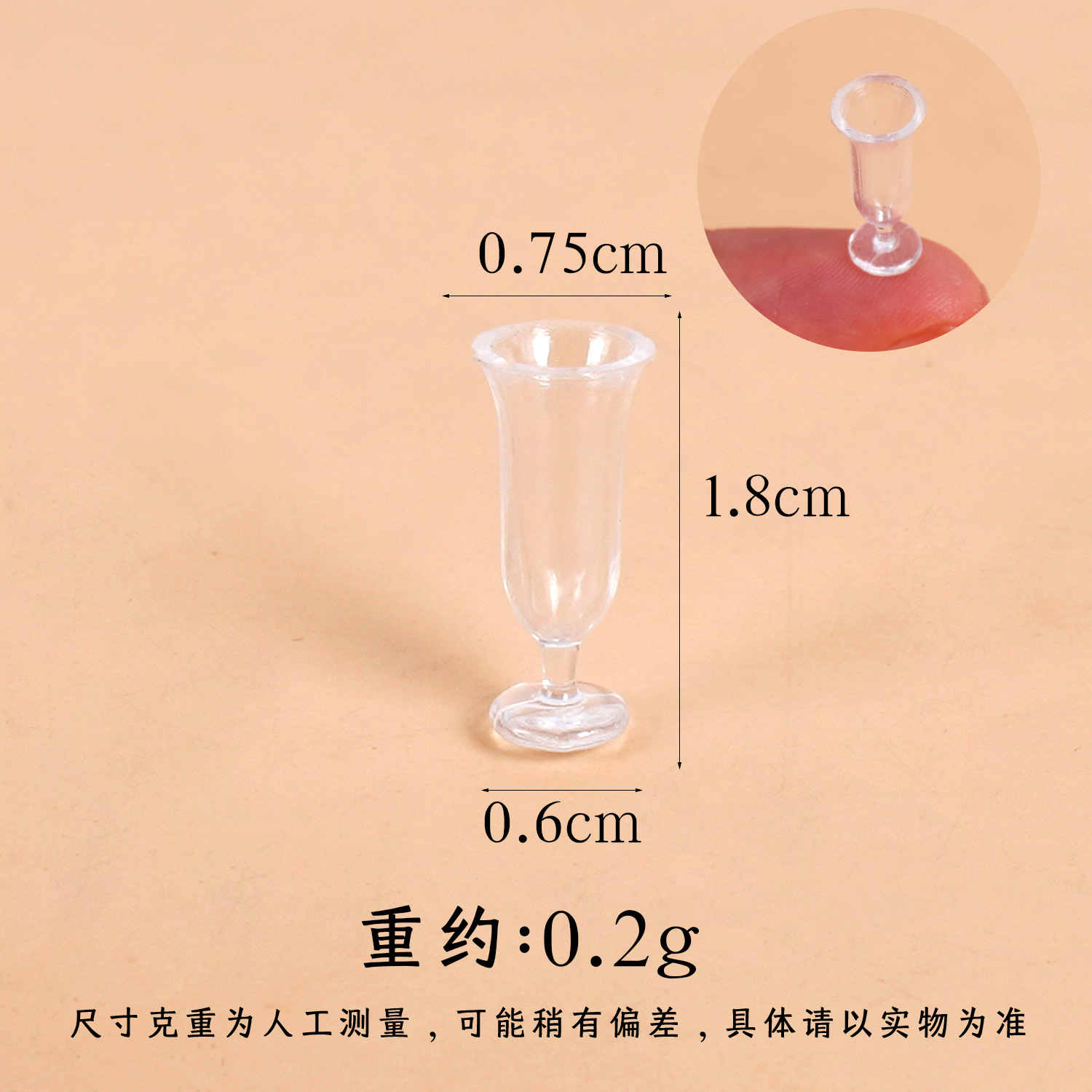 1: 12 Mini taza de vino tinto taza de agua taza de pie alto Dollhouse casa de muñecas comida en miniatura jugar juguetes de taza pequeña