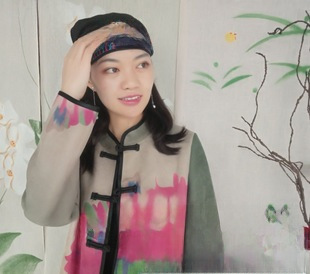 Chapeau haut de forme vide en toile brodée de style ethnique pour femmes, foulard élastique réglable pour voyage et photo_voghion.com