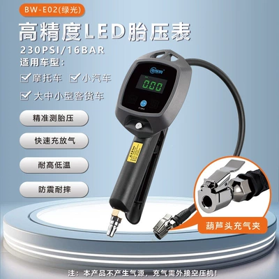 electronic inflating gauge, Air pressure gauge/tire pressure gauge - bw-e02led