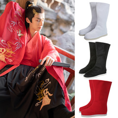 Children's costume ancient Hanfu boots opera Jinyiwei officer and soldier boots men and women cos adult high cloth boots shoes