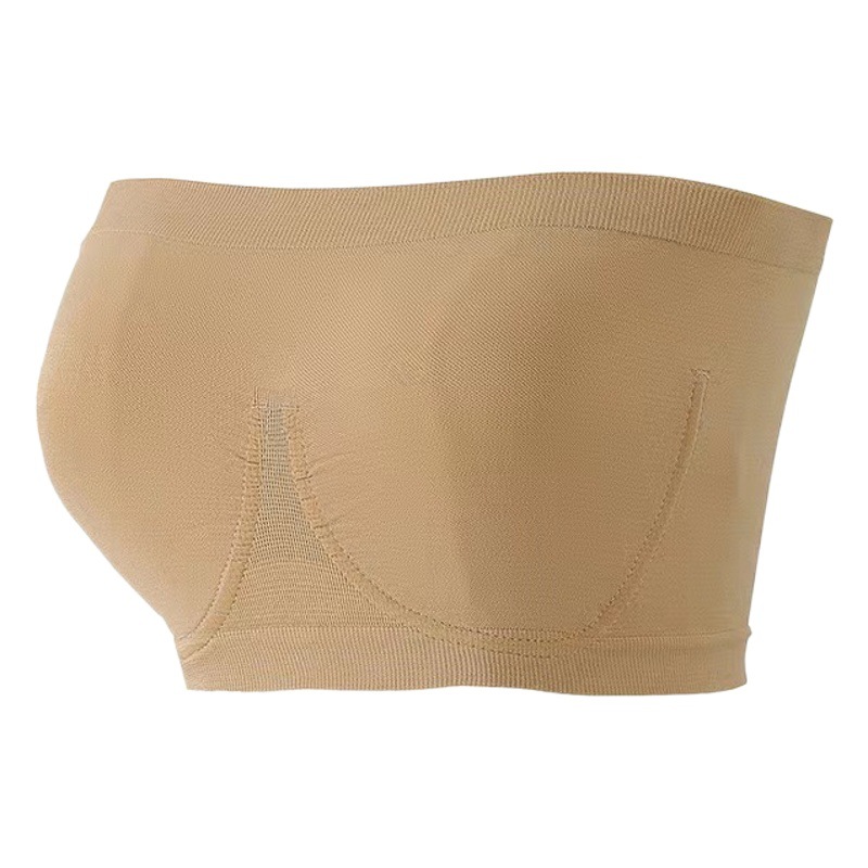 Transfronterizo Amazon ropa interior sin tirantes de las mujeres sin costuras envuelto pecho tela anillo de acero más tamaño base tubo superior