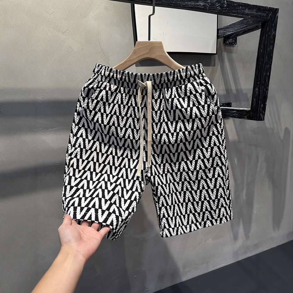 Men's Clothing Summer Men's Trendy Five Point Casual Pants Straight Leg Versatile Shorts Outdoor Wear Beachwear_viptrois.com