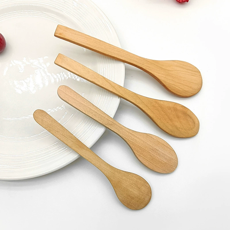 Creative coffee wooden spoon for ice cream for home use, custom-made