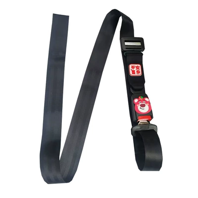 Car seat belt, support belt free of installation buckle - press-to-pay-maternity-safety-belt-peace-joy-and-rubber-bear