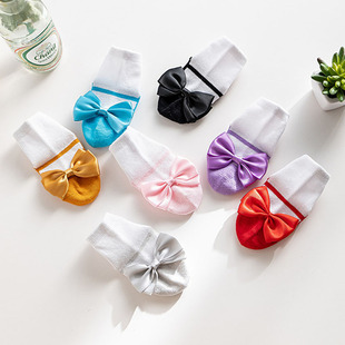 Newborn Baby Spring and Autumn Non-slip Floor Socks Bow Cute Princess Socks Suitable for Newborn Baby