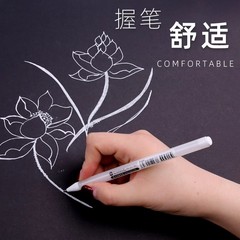 Glossy white highlighter art student comic highlighter drawing hand-drawn student gold silver white lining pen brush