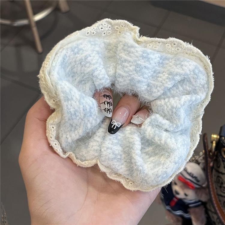 Cuerda para el cabello de intestino grueso retro francés para mujer, satén de alta gama, cuerda para el cabello coreana, cuerda para el cabello Mori, accesorios para el cabello, tocado grande