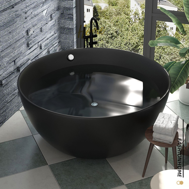 Round bathtub Home B&B Independent Japanese Small Apartment Double…
