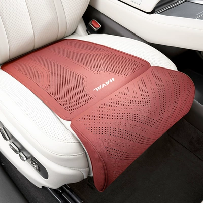 Lychee Pattern, Extended Leg Rest, Comfortable and – Seat cushion, seat cover - d-type-leg-rest-volcanic-red-single