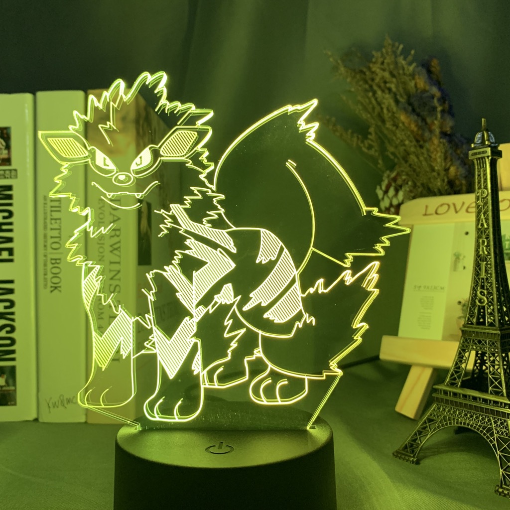 Baokemeng Pikachu 3D luz de la noche LED producto creativo mascota elfo regalo lámpara Mesa mágica bebé